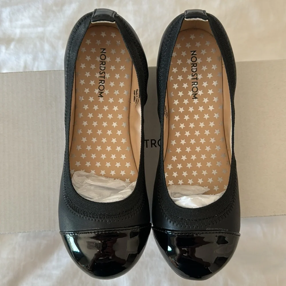Black Patent Leather Ballet Flat - Picture 2 of 5